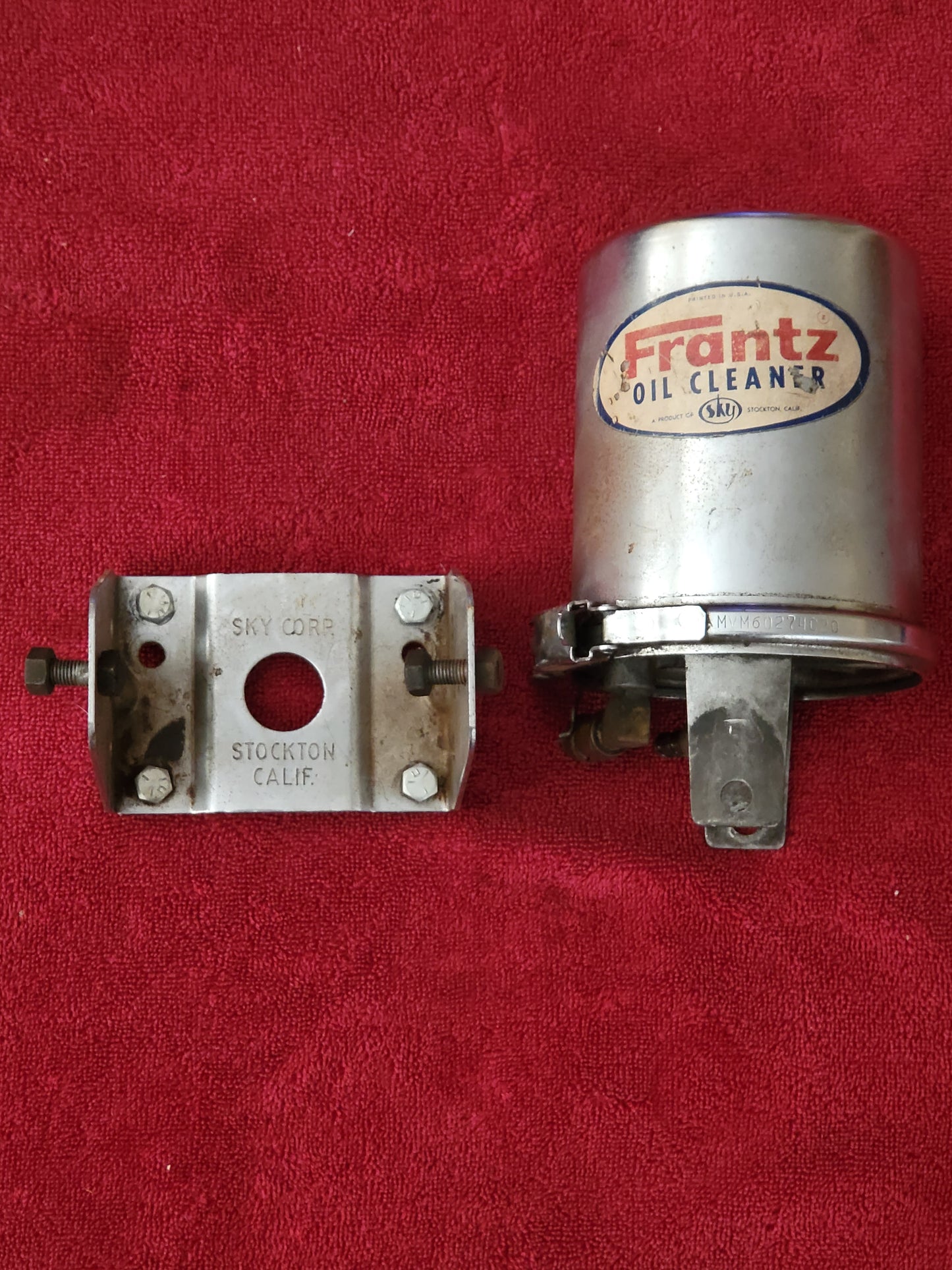 Vintage Sky Corp Frantz Oil Filter Cleaner with Mounting Bracket Used 2