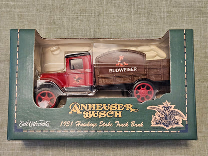 1931 Hawkeye Stake Truck Anheuser Busch Budweiser Bank ERTL F123 1:34 NEW