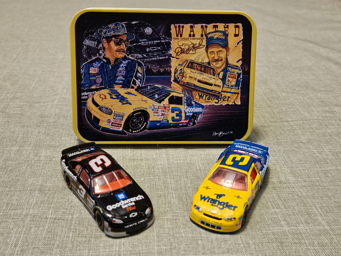 1999-2000 Dale Earnhardt #3 Action 1:64 Goodwrench and Wrangler 2 Car Set NEW