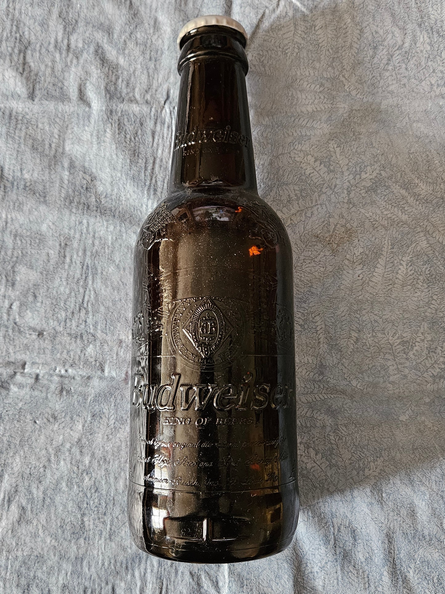 Budweiser ~ Giant 14.5" ~ Millennium Limited Edition Glass Bottle ~ Display/Bank