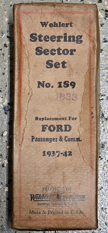 1937-1948 Ford 78-3575 Passenger Truck Wohlert 1S9 1633 Steering Sector Set NORS