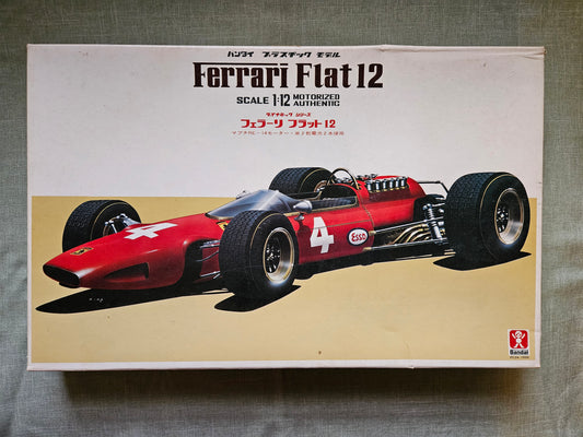Ferrari Flat 12 Formula 1 Bandai 1:12 Motorized Model Kit PC34-1000 Japan NEW