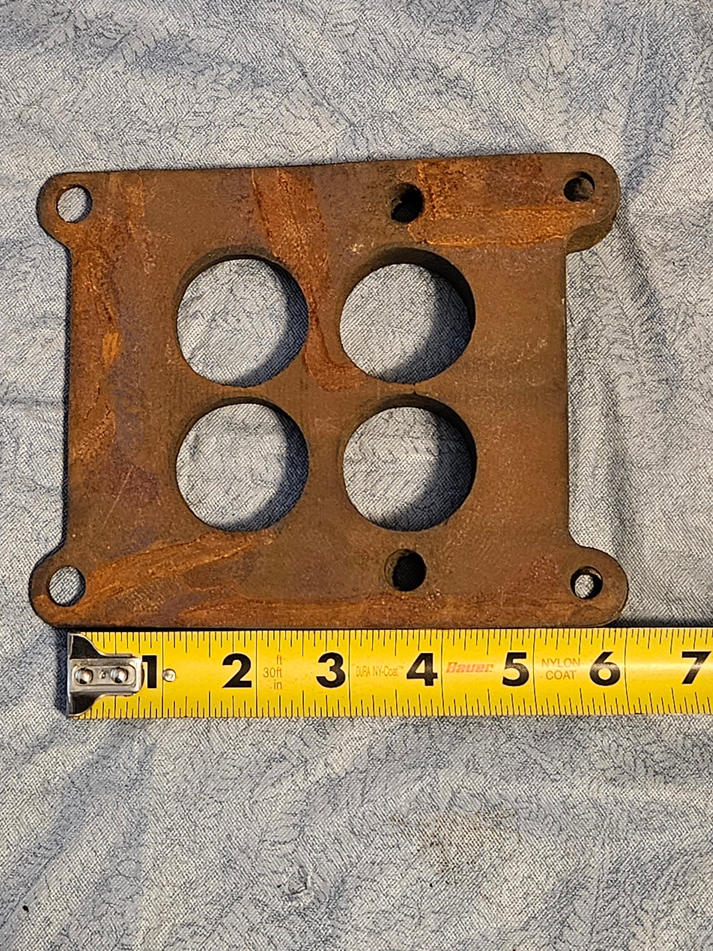 Carb Wedge Plate Carburetor Angle Spacer 1/4" to 1 1/2" 12 Degree Steel USED