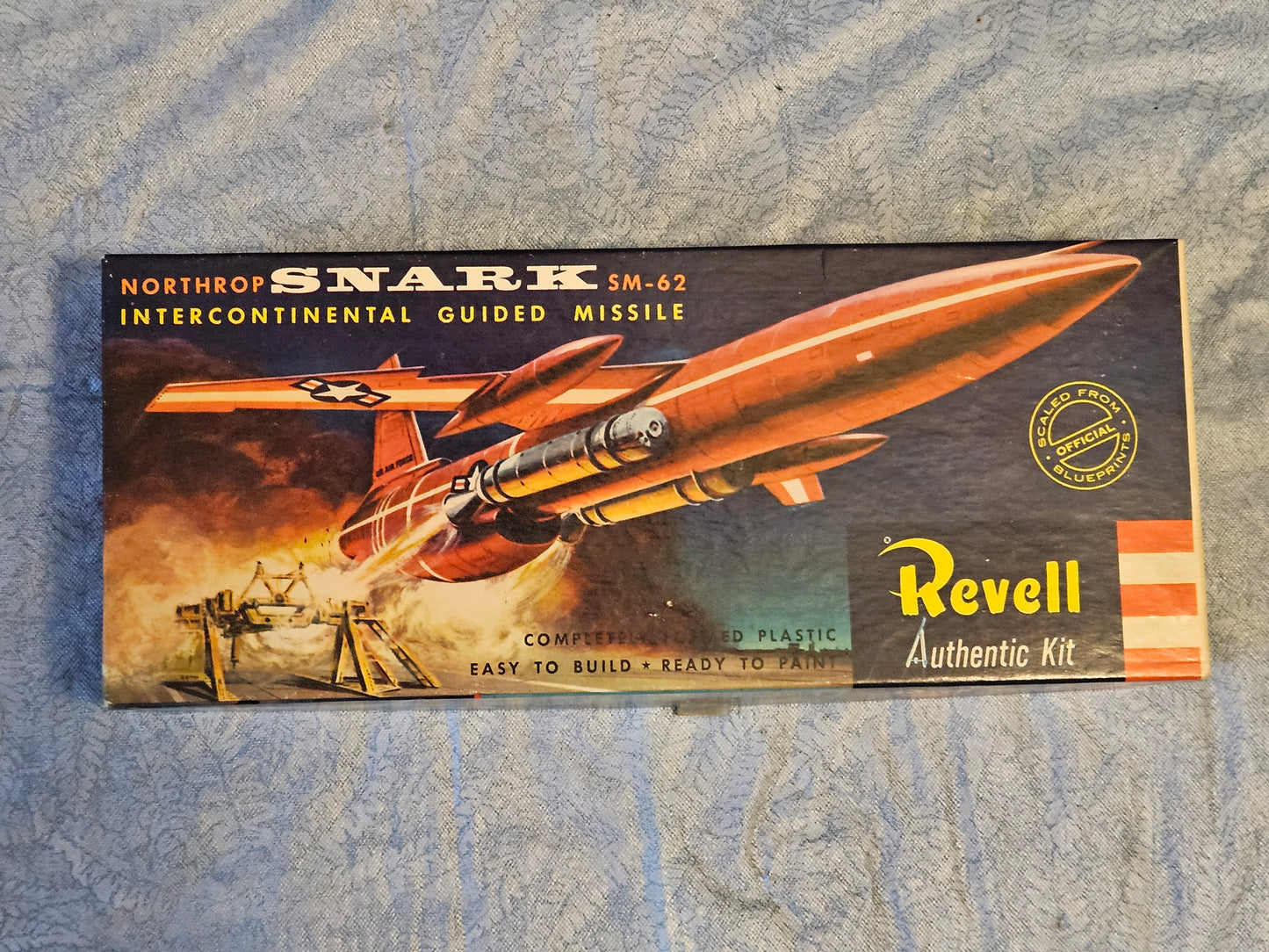 1957 Revell Northrop SM-62 Snark Intercontinental Guided Missile H-1801:89 BOX