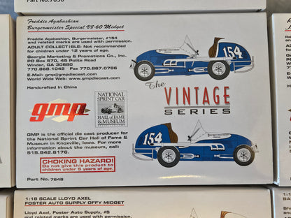 Vintage Offenhauser Edelbrock Offy V8-60 GMP 1:18 Midget Sprint Cars Set 10 NEW