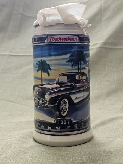 1957 Chevrolet Corvette Stein Budweiser Classic Car Series #17678 CS340