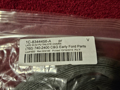 1950-1952 Ford 1C-8344456-A F-1 F-2 F-3 Tailgate Chains NEW