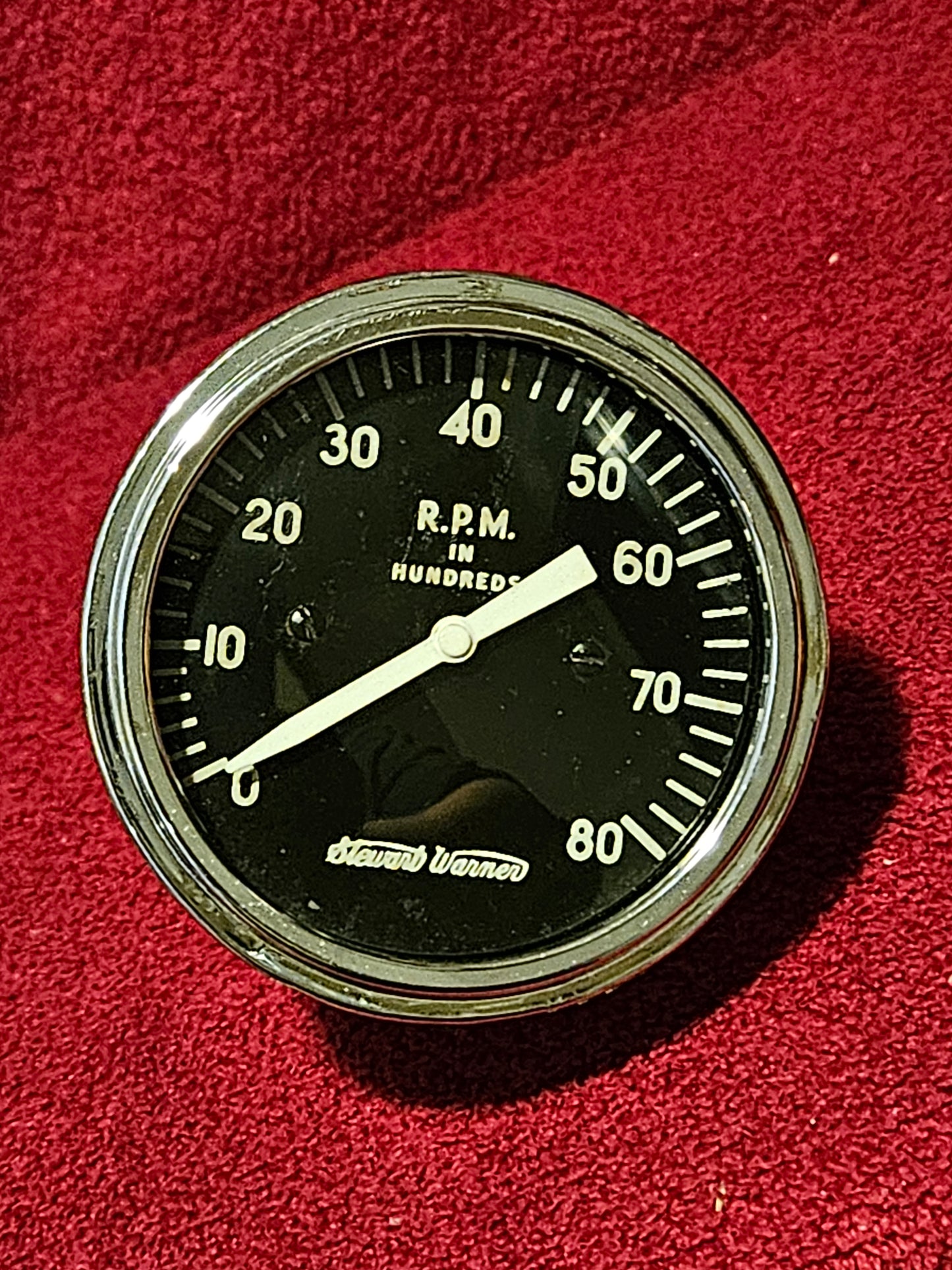 Stewart Warner 770S 8K 8000 RPM Mechanical Tachometer Used