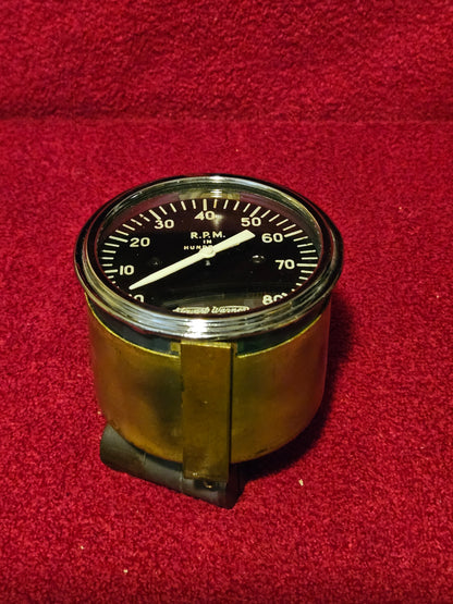 Stewart Warner 770S 8K 8000 RPM Mechanical Tachometer Used