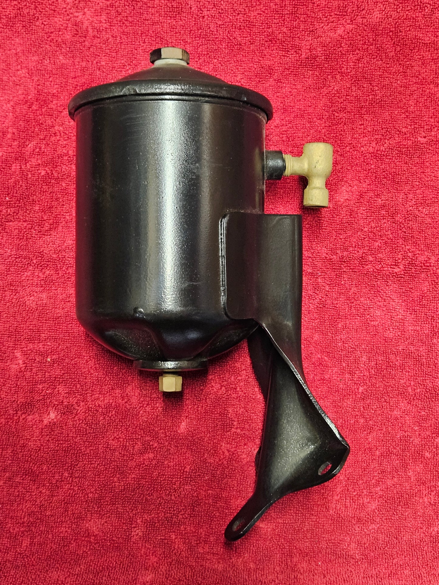 1949-53 Ford Flathead V8 Oil Filter Canister Housing Original with New Filter