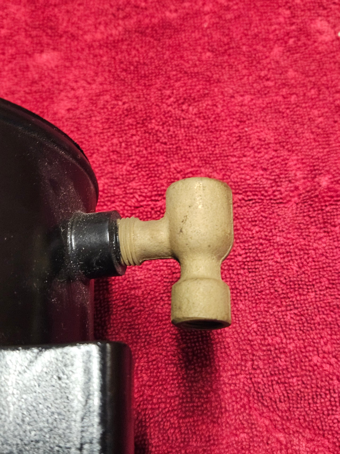 1949-53 Ford Flathead V8 Oil Filter Canister Housing Original with New Filter