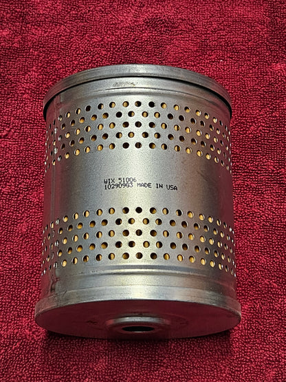 1949-53 Ford Flathead V8 Oil Filter Canister Housing Original with New Filter