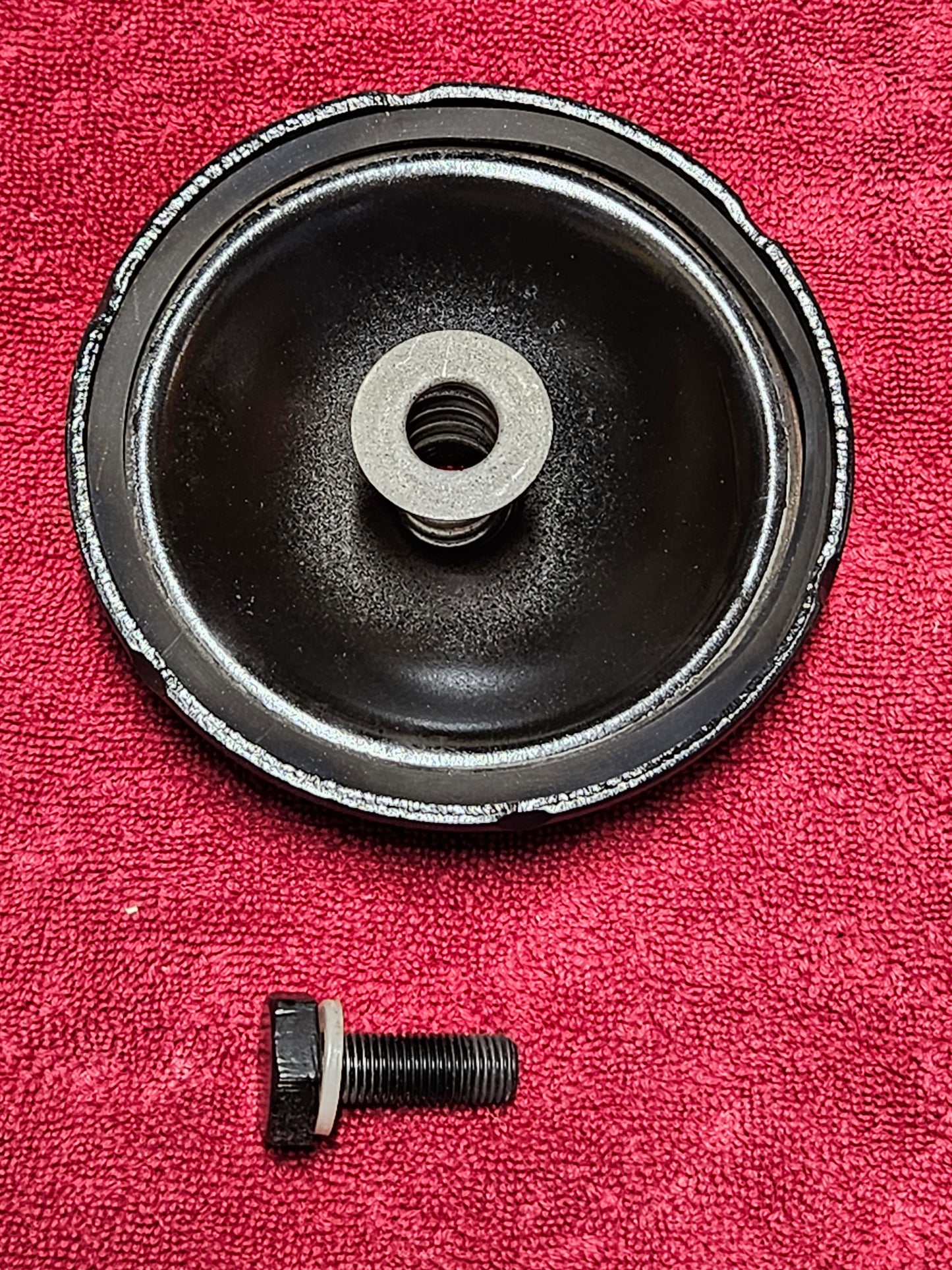 1949-53 Ford Flathead V8 Oil Filter Canister Housing Original with New Filter