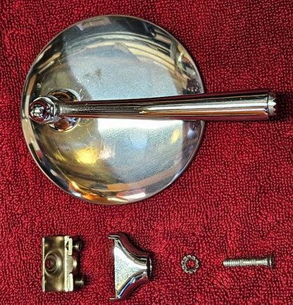 4 inch peep mirror with hardware