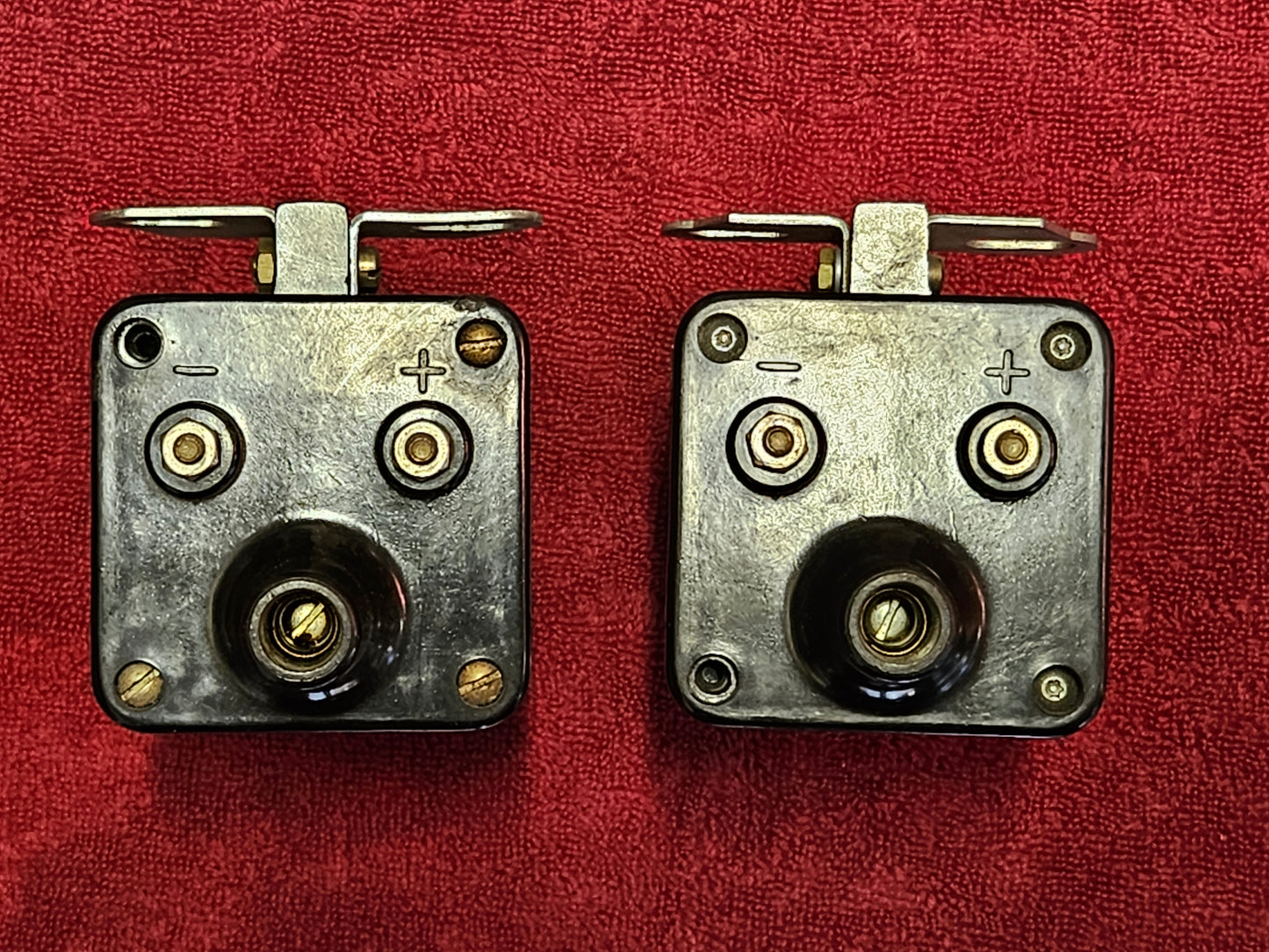 Tungsten Ignition Coils with Mounting Brackets Matched Pair USED