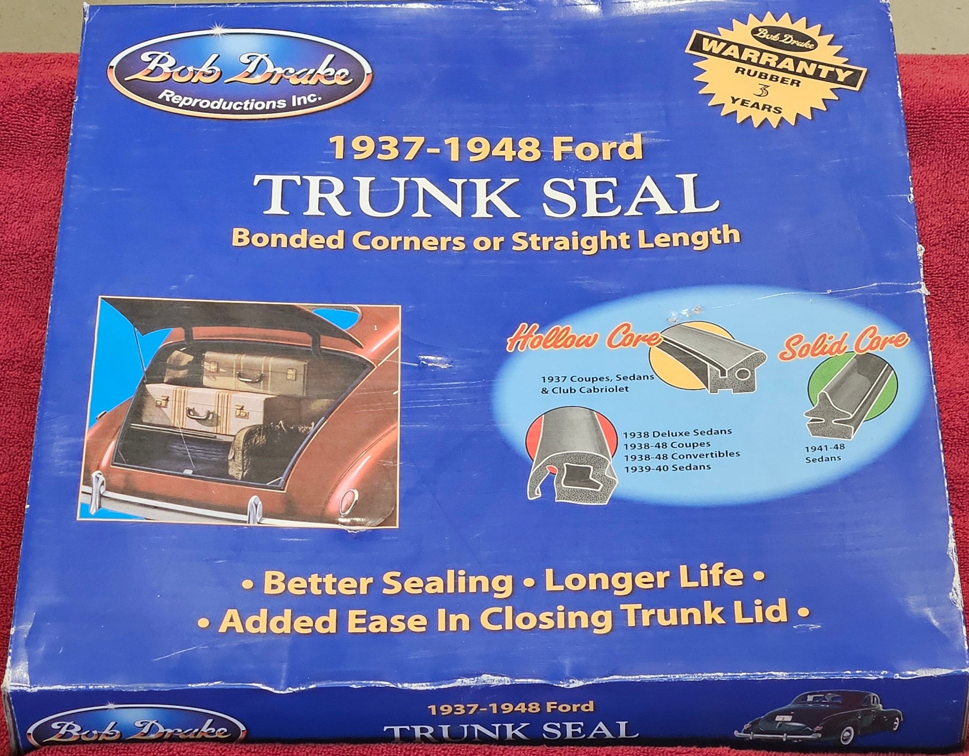 1941-1948 Ford Trunk Seal box front