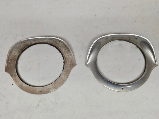 1954 1955 Cadillac 5941973 Headlight Trim Bezels Pair Original OEM