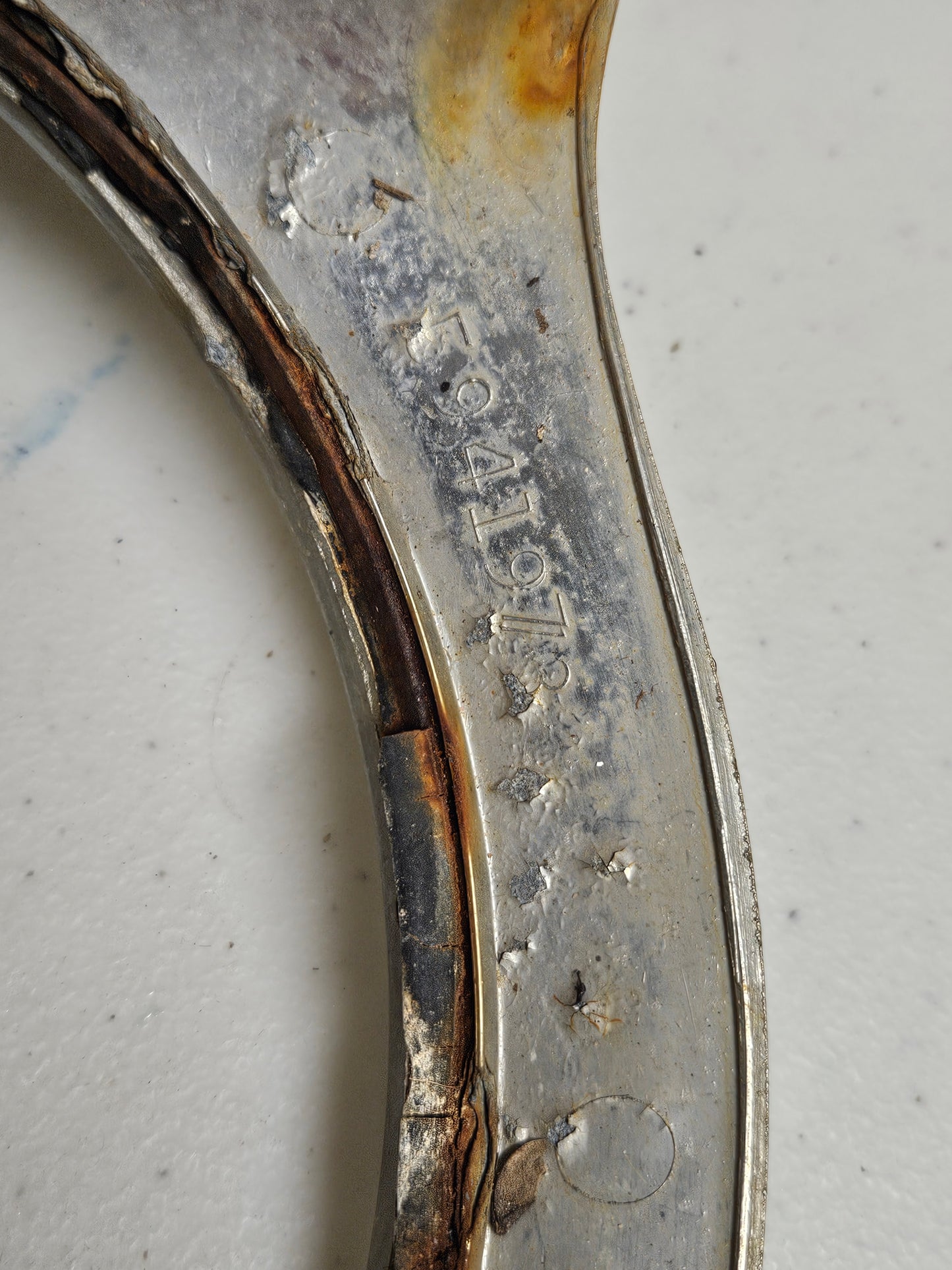 1954 1955 Cadillac 5941973 Headlight Trim Bezels Pair Original OEM