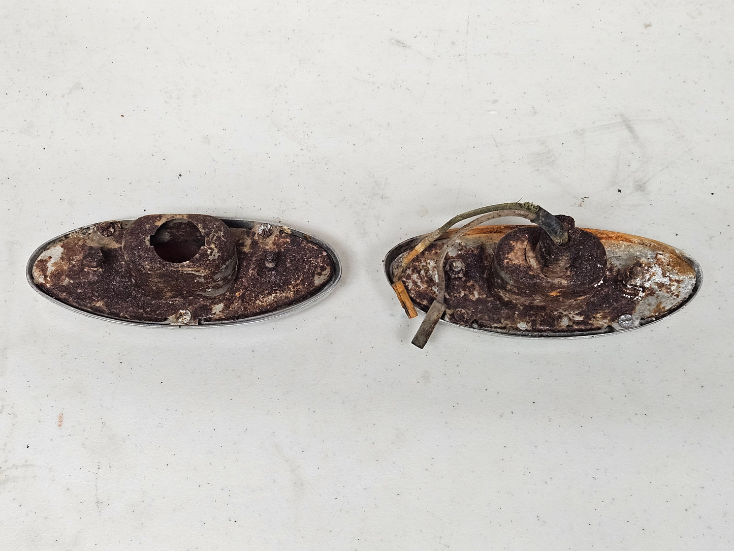 1949-1950 Ford 8A-13404-A Tail Lights Pair Original