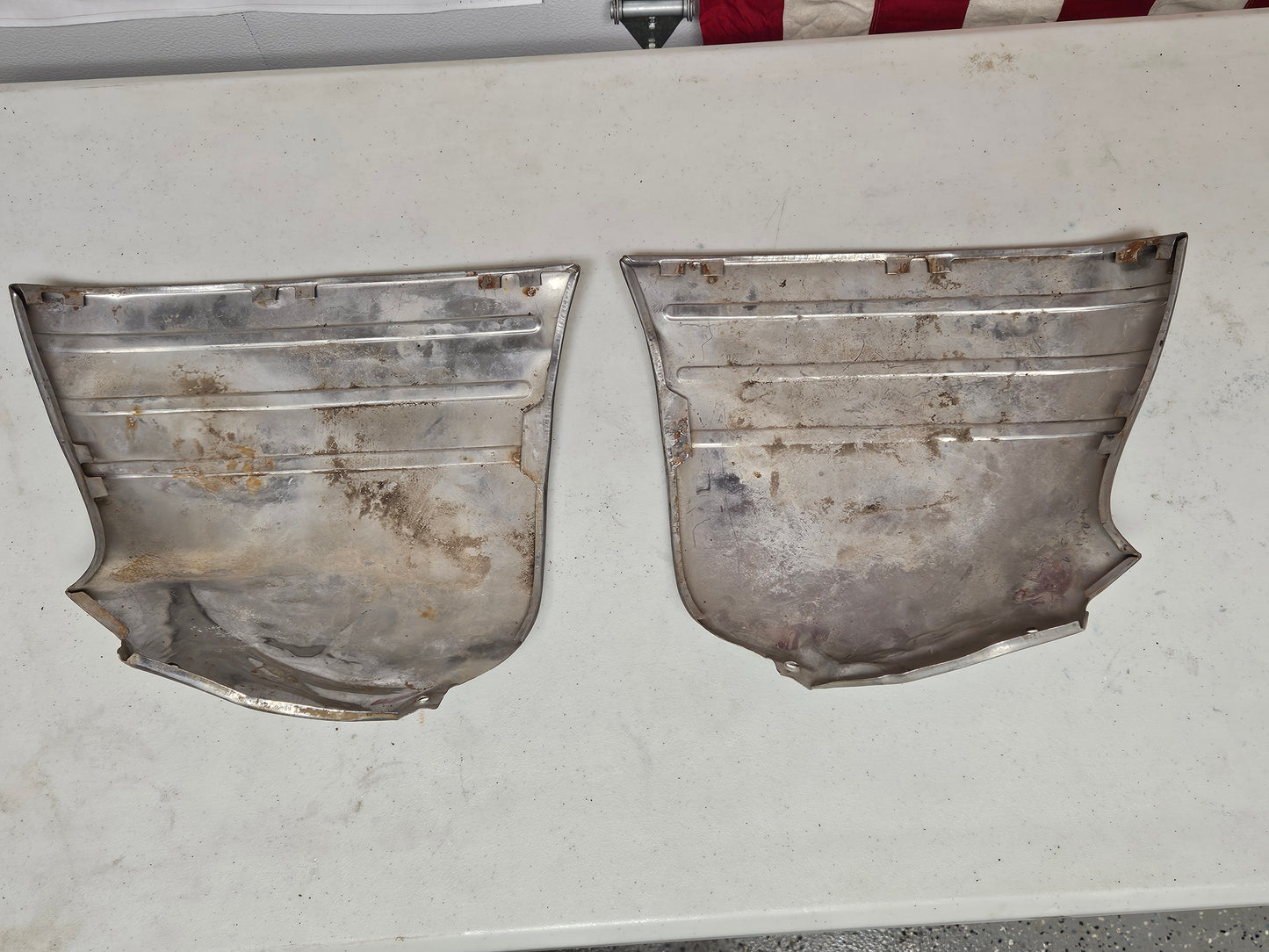 1951 1952 Chevrolet 2-Door Gravel Shields Stone Guards Pair Original #1