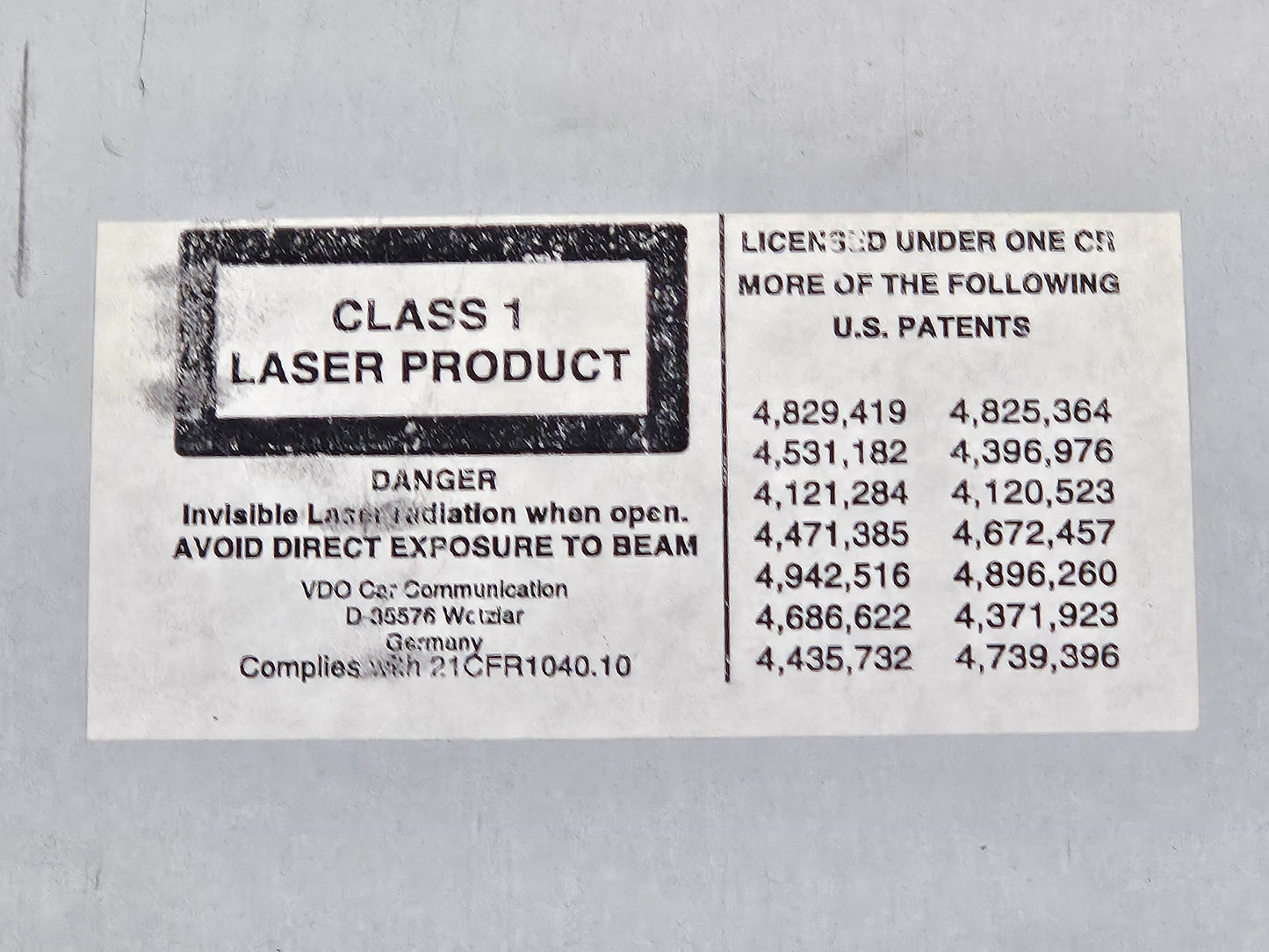 2003-2006 Cadillac AM FM Cassette CD Player Receiver OEM GM 25753338 USED