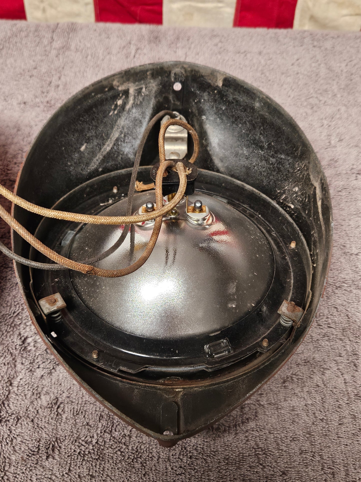 1937-1939 Ford Jeweled Sealed Beam Headlight Conversion Kit Pair USED