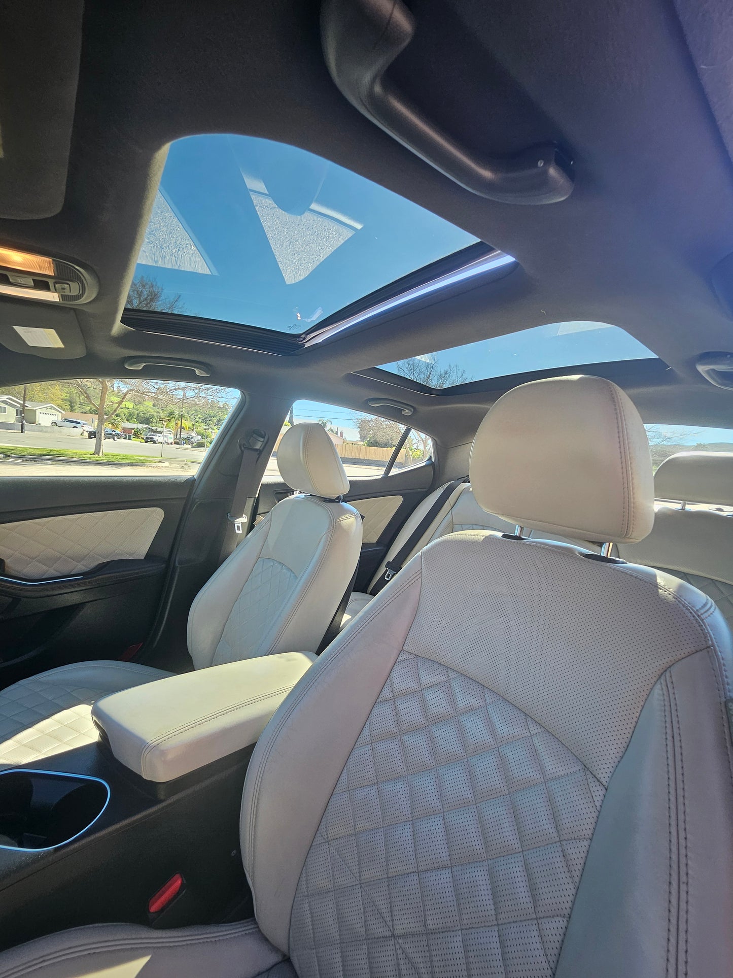 2014 KIA Optima SXL Turbo 2.0L White Sedan White Leather SOLD