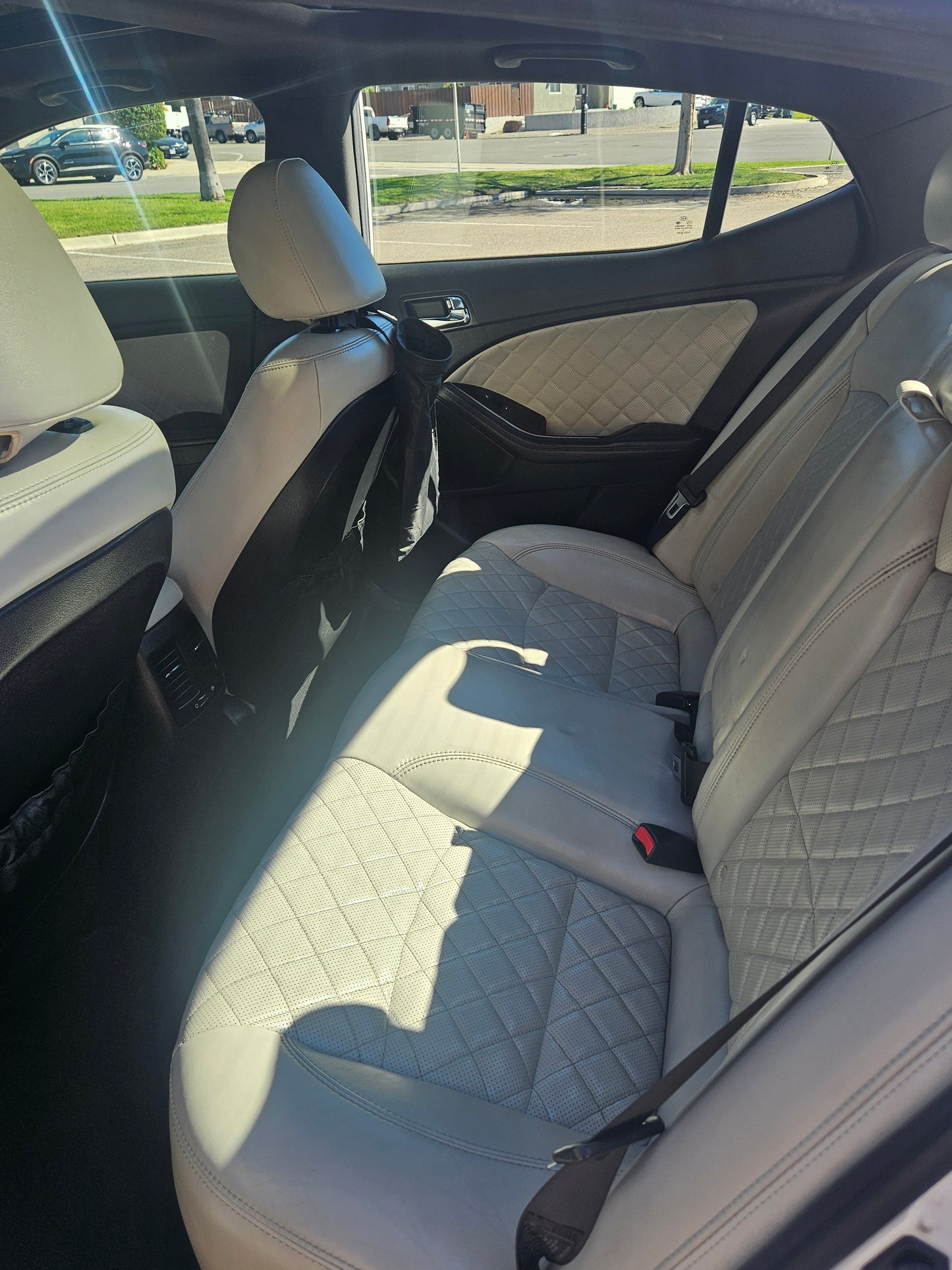 2014 KIA Optima SXL Turbo 2.0L White Sedan White Leather SOLD