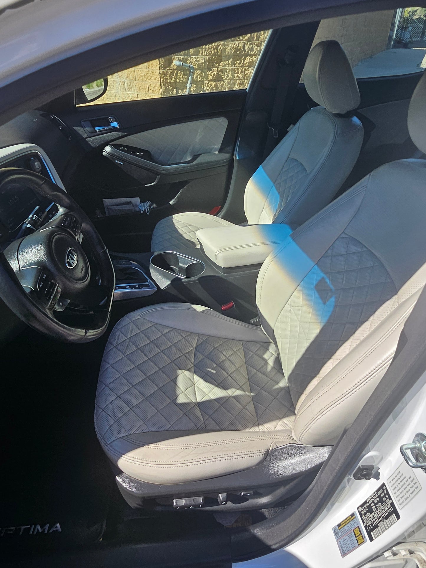 2014 KIA Optima SXL Turbo 2.0L White Sedan White Leather SOLD