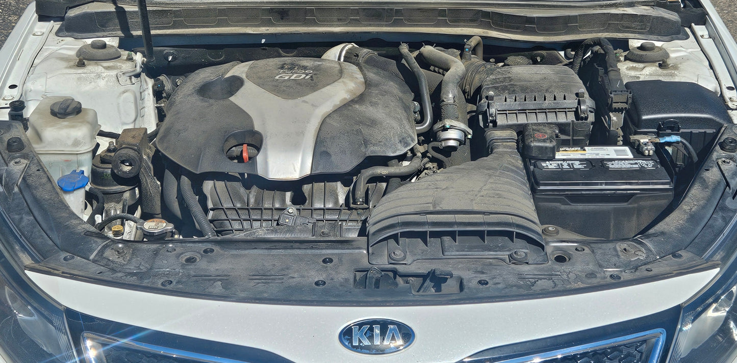 2014 KIA Optima SXL Turbo 2.0L White Sedan White Leather SOLD