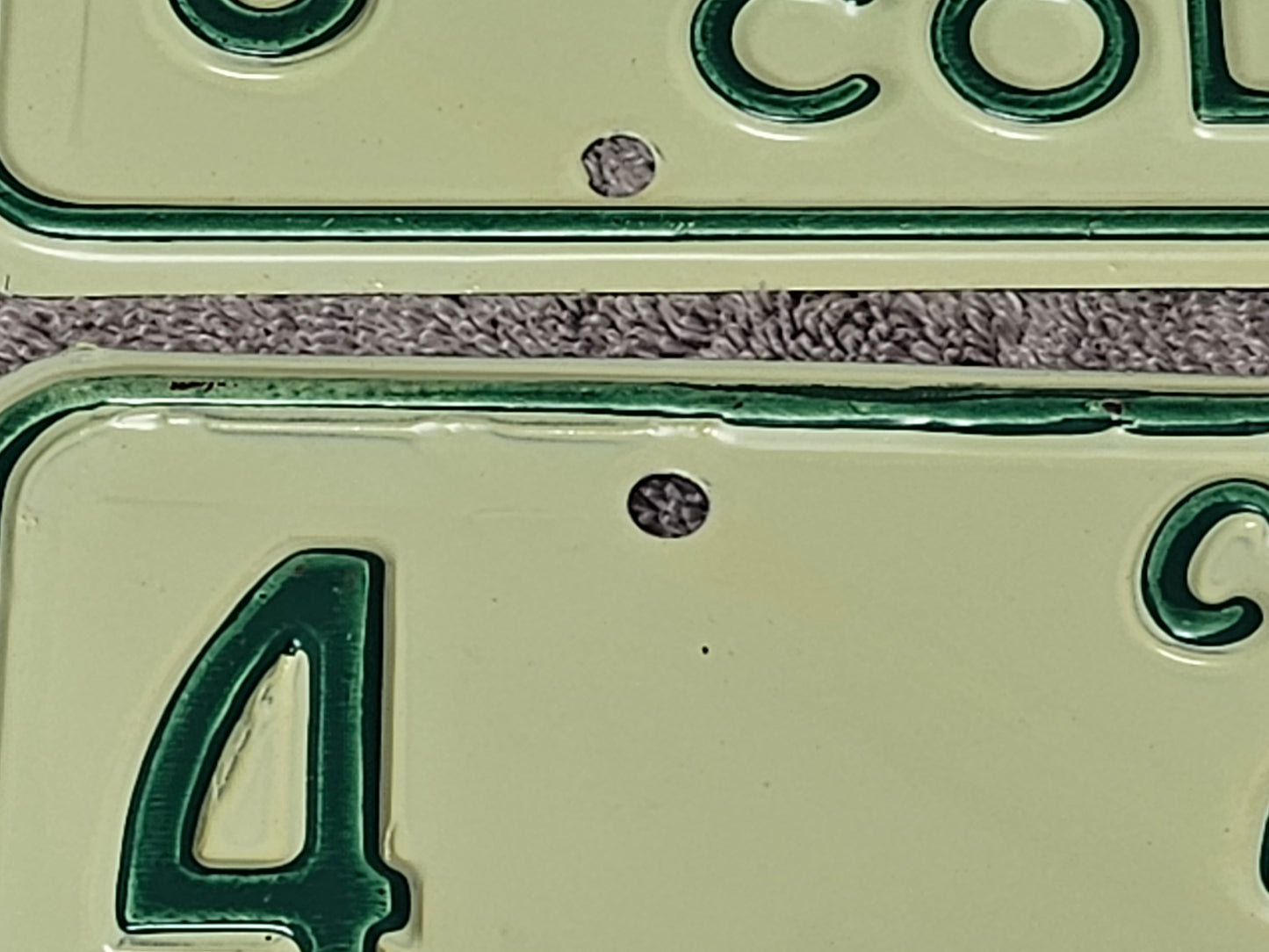 1958 Colorado License Plate Low Digit #20 PAIR Original NOS