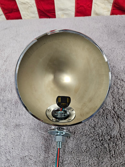 Chrome 7 inch Dietz Style Headlight Bucket Pair NEW