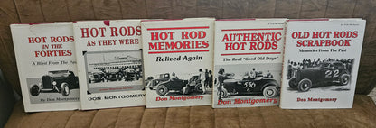 Don Montgomery Hot Rod Book Collection x5 Signed Hardcover Automobilia