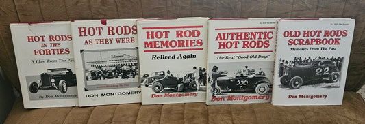 Don Montgomery Hot Rod Book Collection x5 Signed Hardcover Automobilia