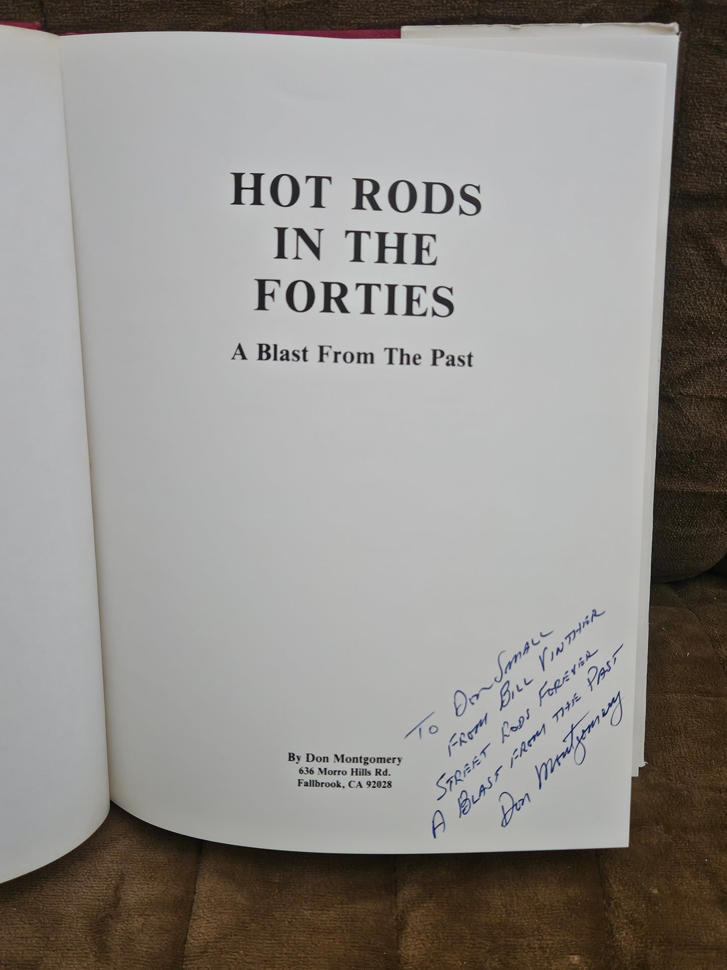 Don Montgomery Hot Rod Book Collection x5 Signed Hardcover Automobilia