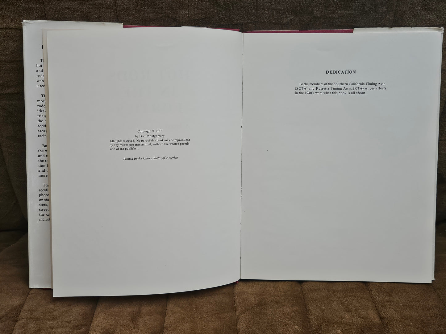 Don Montgomery Hot Rod Book Collection x5 Signed Hardcover Automobilia