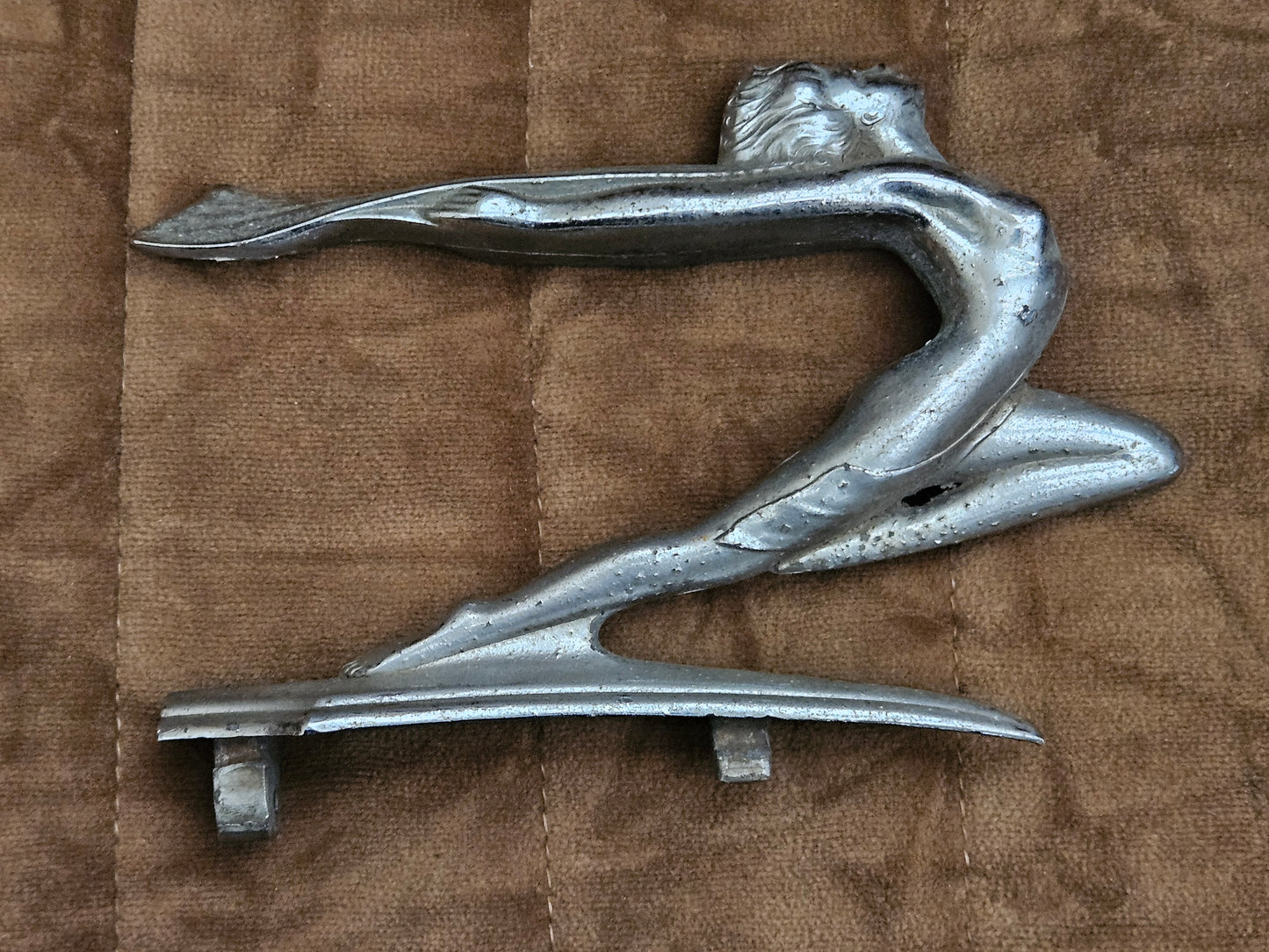 1934 1935 Buick 50 60 90 Series Flying Goddess Hood Ornament Original OEM