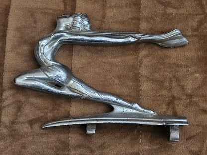 1934 1935 Buick 50 60 90 Series Flying Goddess Hood Ornament Original OEM