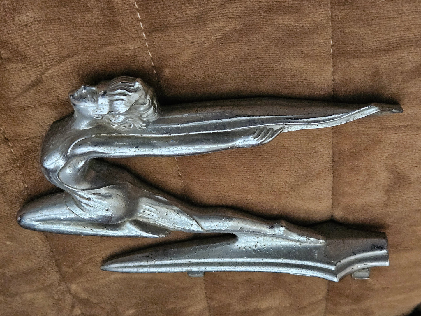 1934 1935 Buick 50 60 90 Series Flying Goddess Hood Ornament Original OEM