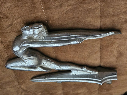 1934 1935 Buick 50 60 90 Series Flying Goddess Hood Ornament Original OEM