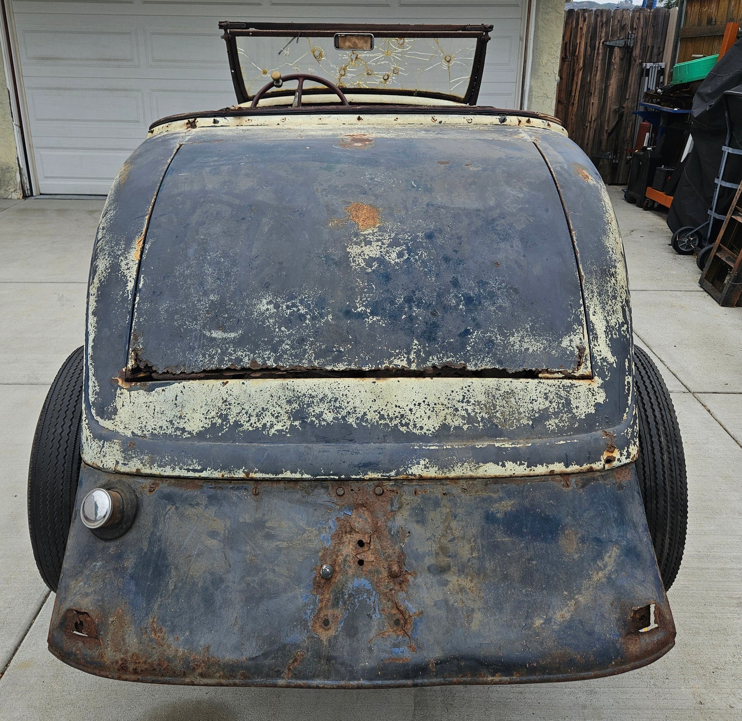 1934 Ford Roadster Project – All Steel, Rumble Seat, 8BA Flathead, CA Title!