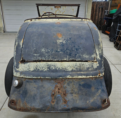 1934 Ford Roadster Project – All Steel, Rumble Seat, 8BA Flathead, CA Title!