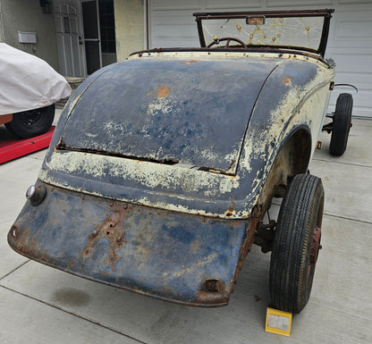 1934 Ford Roadster Project – All Steel, Rumble Seat, 8BA Flathead, CA Title!