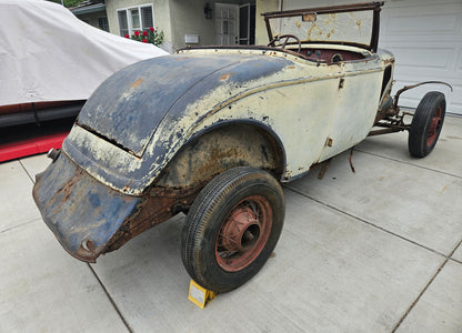 1934 Ford Roadster Project – All Steel, Rumble Seat, 8BA Flathead, CA Title!