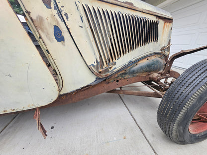 1934 Ford Roadster Project – All Steel, Rumble Seat, 8BA Flathead, CA Title!