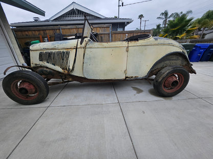 1934 Ford Roadster Project – All Steel, Rumble Seat, 8BA Flathead, CA Title!