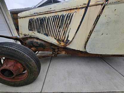 1934 Ford Roadster Project – All Steel, Rumble Seat, 8BA Flathead, CA Title!