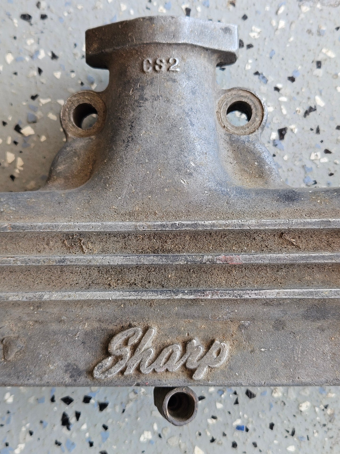 Rare Sharp C82 Chevy 216 235 261 Stovebolt Inline 6 Dual Carb Intake Manifold