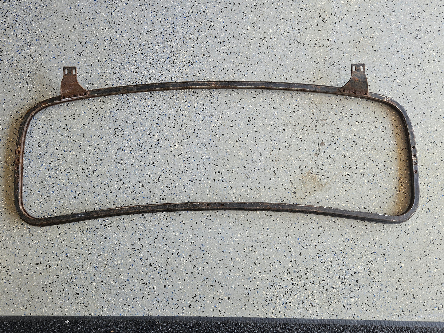 1935-36 Ford 48-45410 Closed Car Windshield Frame – Solid, Rust-Free Original