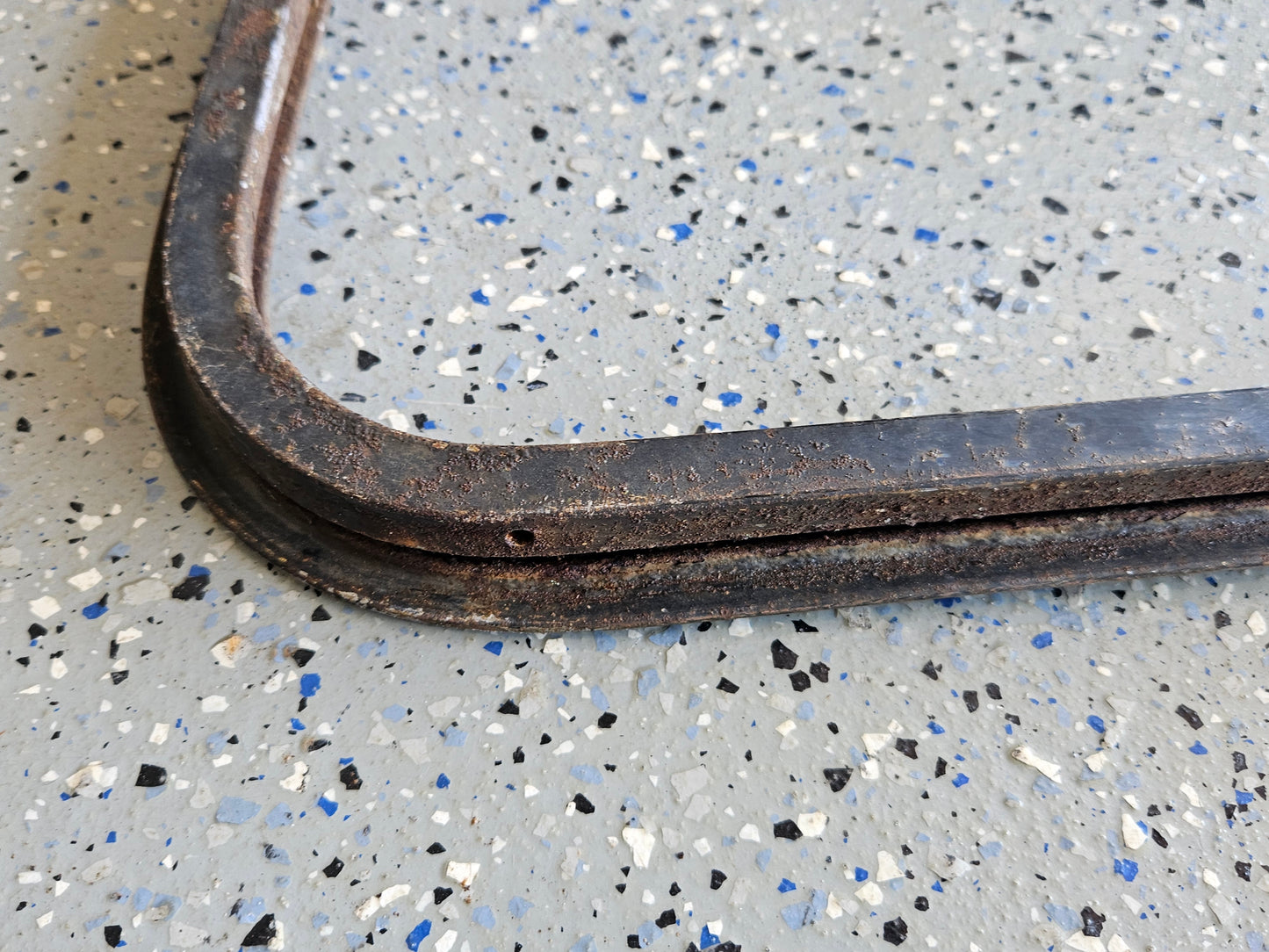 1935-36 Ford 48-45410 Closed Car Windshield Frame – Solid, Rust-Free Original